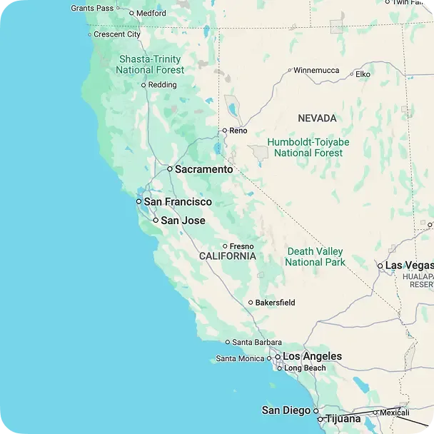 Map of California